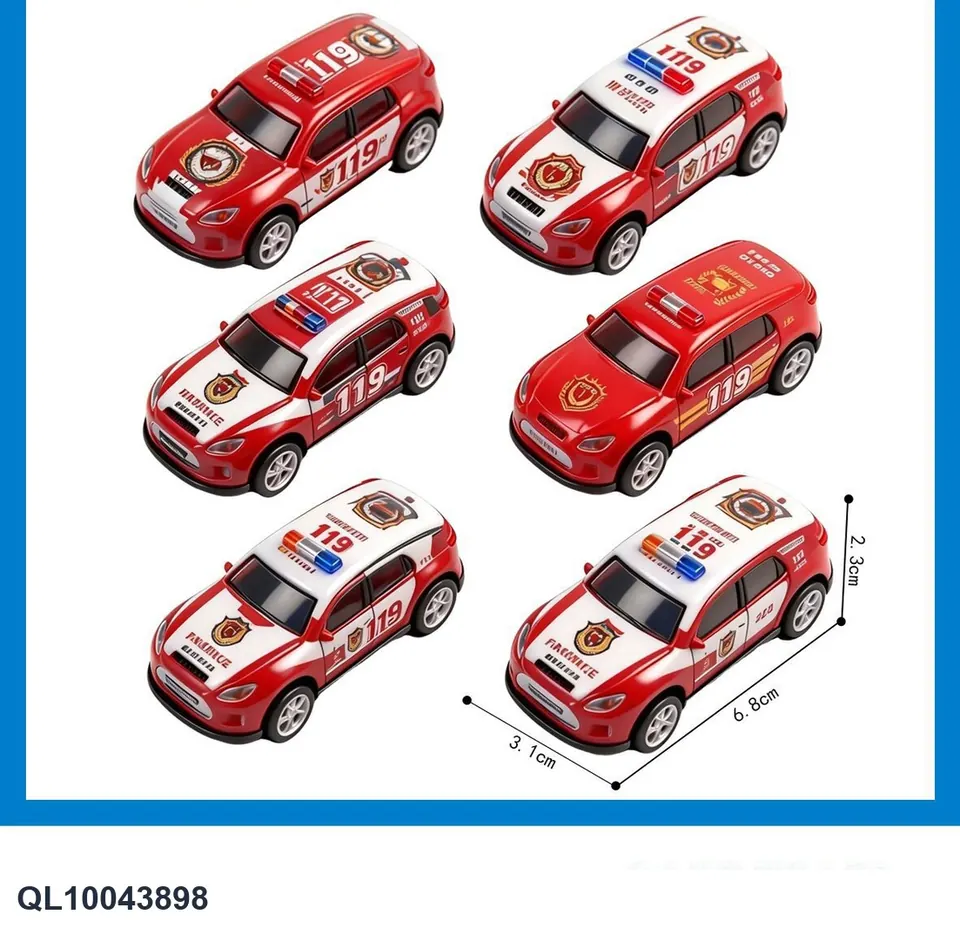 6.8 Off-Road Firefighting Series (12 pieces) OPP Bag wholesale from Qili Toys