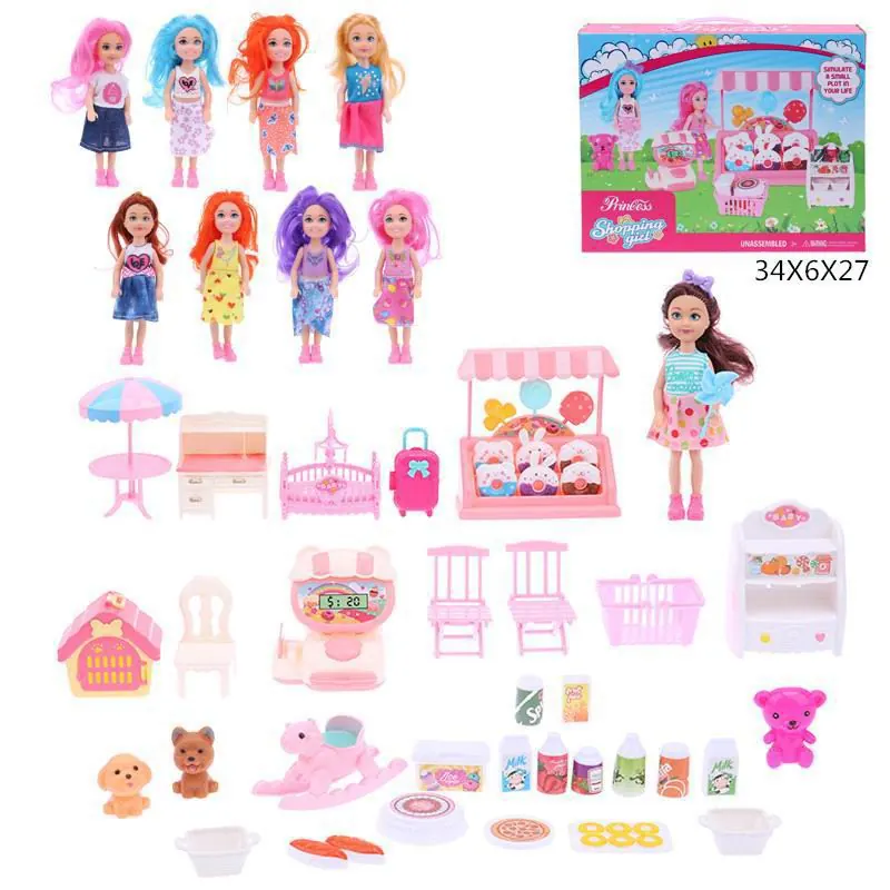 ? Blind Box With One 5-Inch Doll And A Set Of Playhouse Toys (random mix of 9 models) Color Box wholesale from Qili Toys