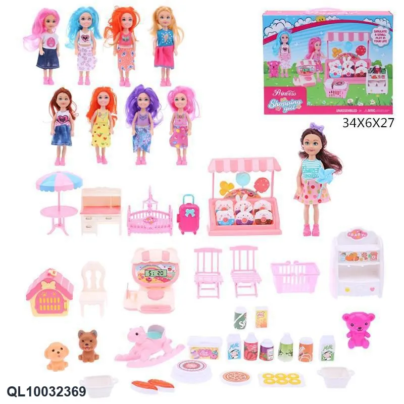 ? Blind Box With One 5-Inch Doll And A Set Of Playhouse Toys (random mix of 9 models) Color Box wholesale from Qili Toys