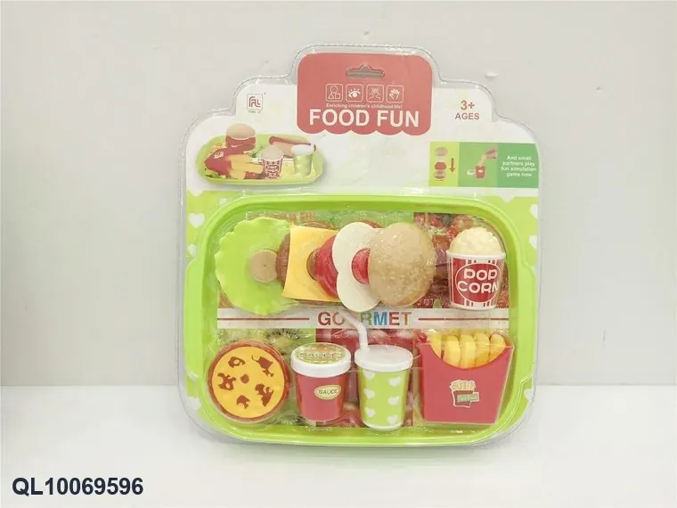 Bottled Burger Combination (18pcs) High-Frequency/Double Blister wholesale from Qili Toys