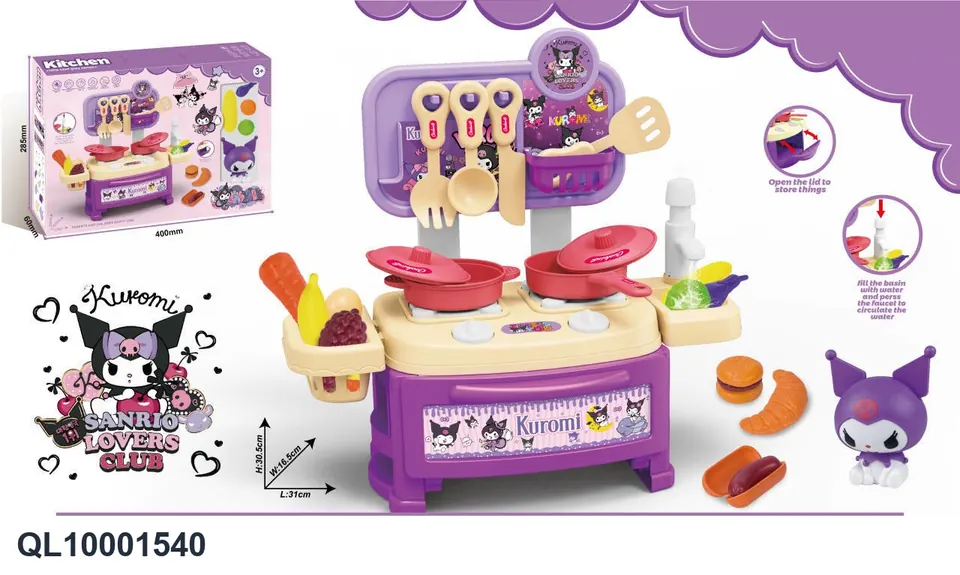 Cartoon Bunny Play House Water Tableware Table Color Box wholesale from Qili Toys
