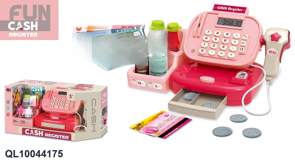 Cash Register + Shopping Box Display Box wholesale from Qili Toys