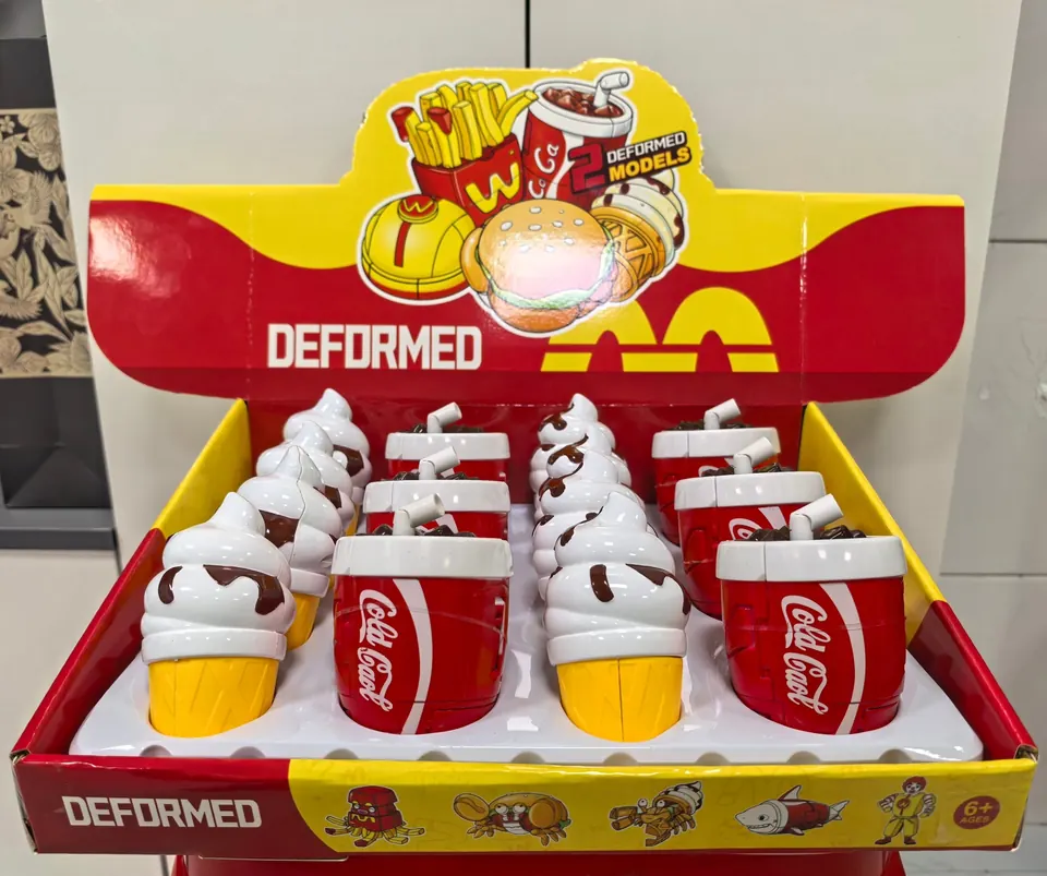 Change Into Ice Cream And Cola (14pcs single price) Display Box wholesale from Qili Toys