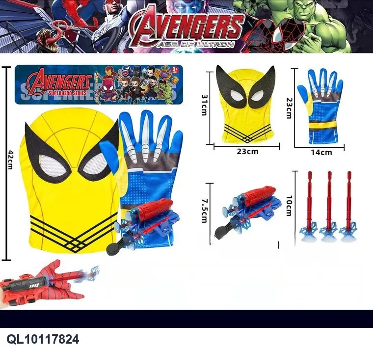 Claw Hero Hood+Gloves+Launcher*3 PVC Bag wholesale from Qili Toys