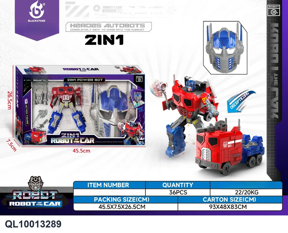 Converting Robot War God Of War With Mask (dual form) Window Box wholesale from Qili Toys