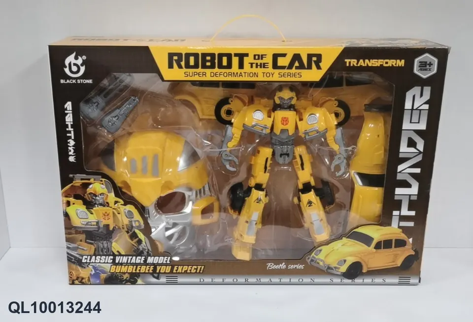 Converting Robot Wasp Ares Beetle Car + Mask Window Box wholesale from Qili Toys