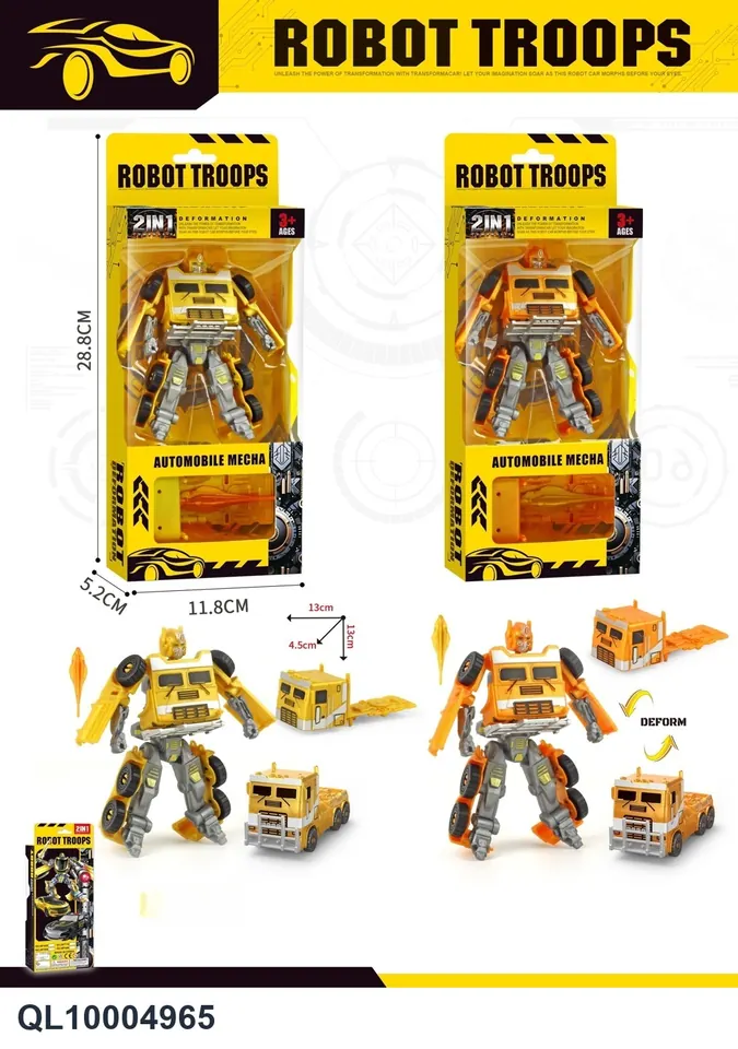 Converting Robot (gold edition) Window Box wholesale from Qili Toys