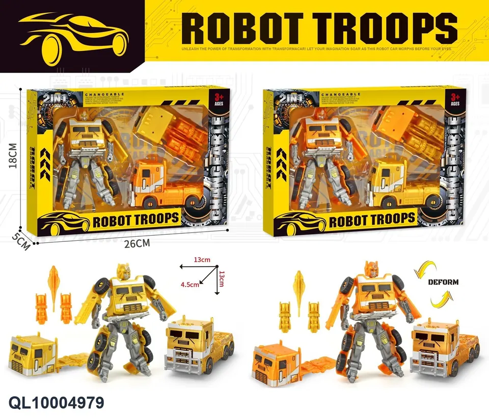 Converting Robot (gold edition) 2-Pack Window Box wholesale from Qili Toys