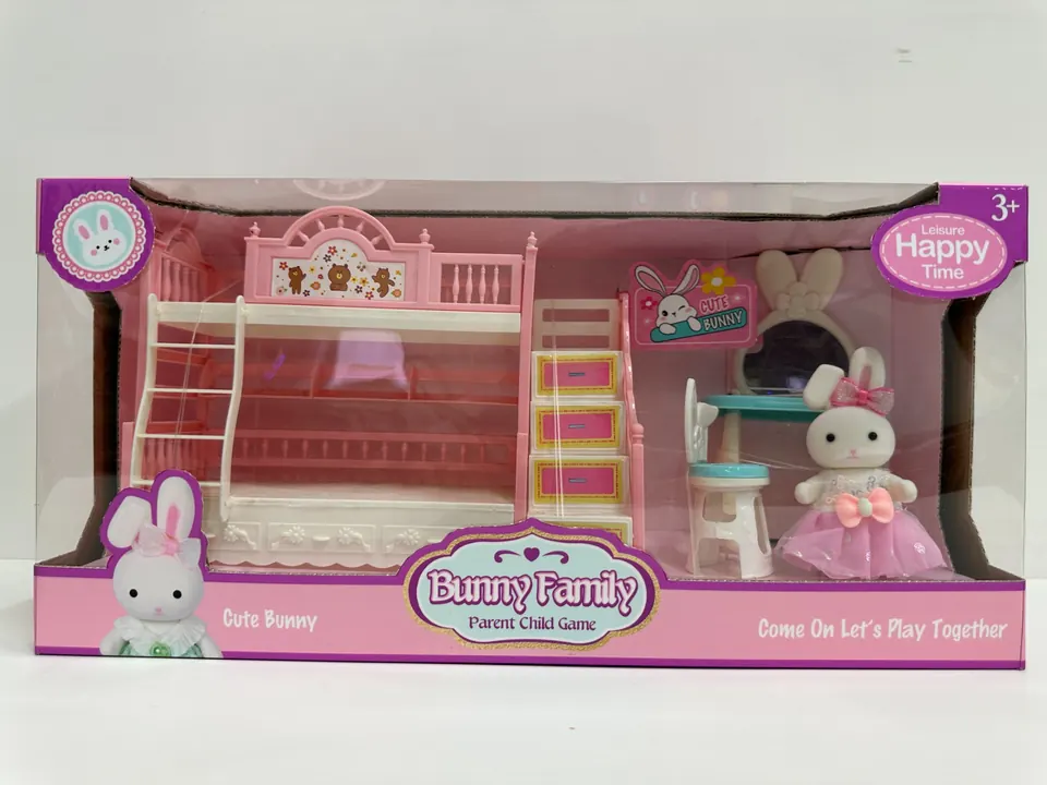 Cute Rabbit Playing House Window Box wholesale from Qili Toys