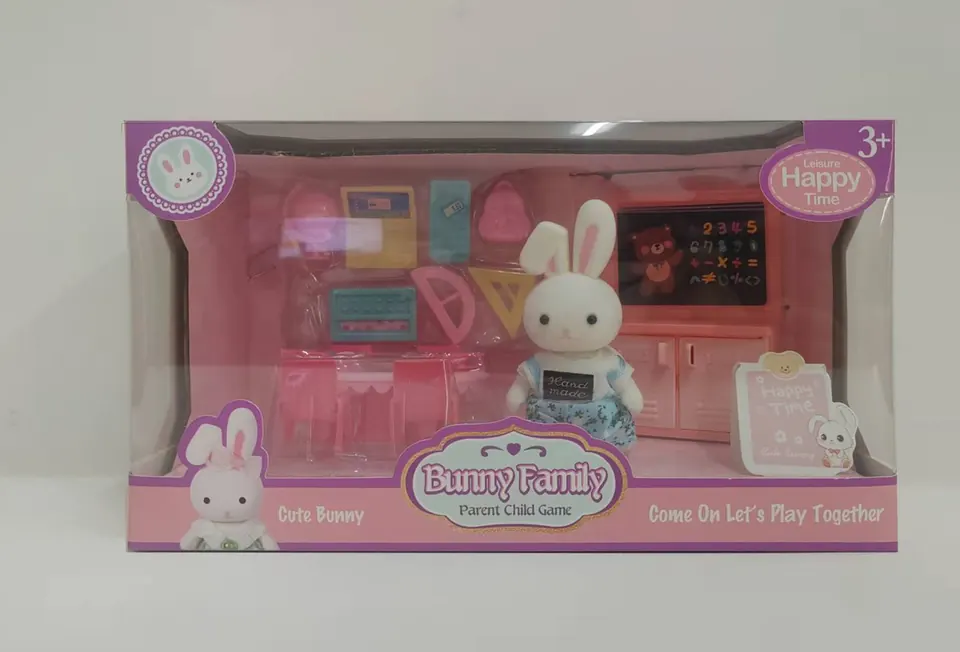 Cute Rabbit Playing House Window Box wholesale from Qili Toys