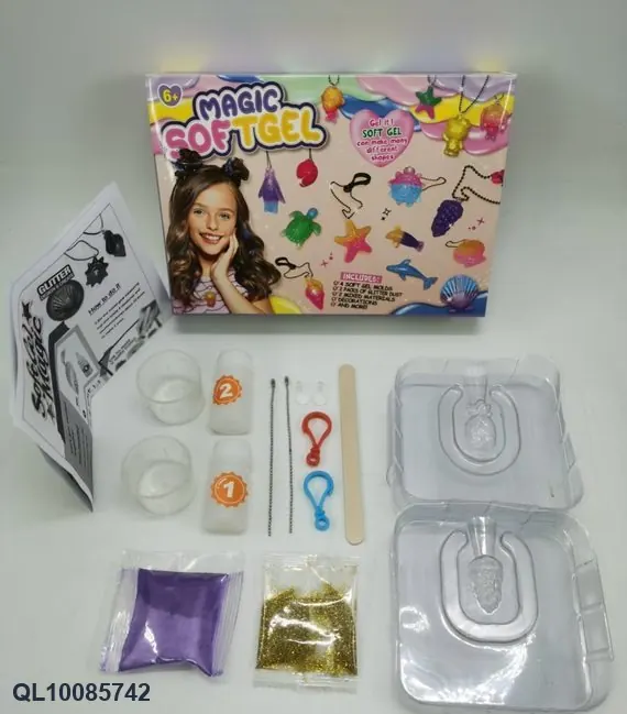 DIY Hard Gel 3D Soft Gel Modeling Kit (fruit series, 4 styles mixed) - Comes In A Colored Box Color Box wholesale from Qili Toys