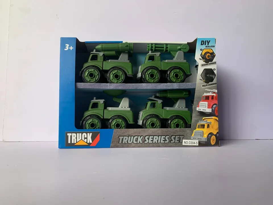 DIY Military Disassembly Car Kit Display Box wholesale from Qili Toys
