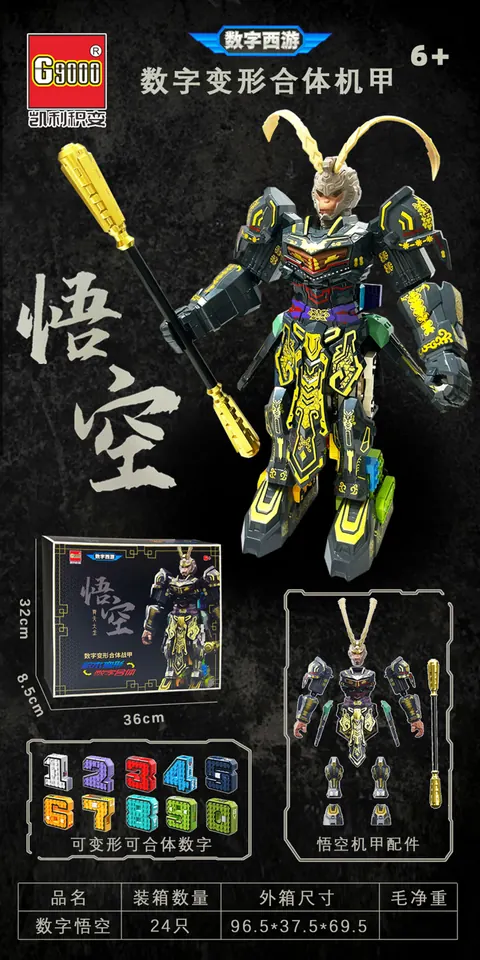 Digital Transformation Wukong Color Box wholesale from Qili Toys