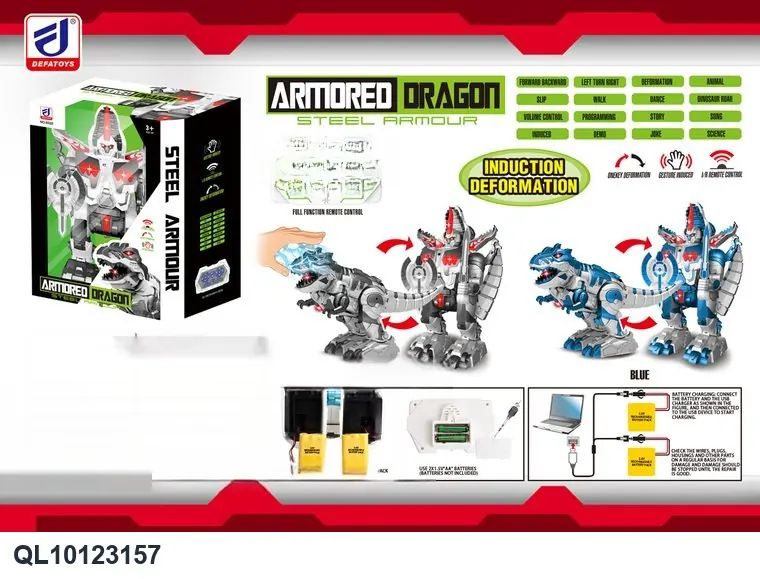 Dinosaur Transforming Robot Window Box wholesale from Qili Toys