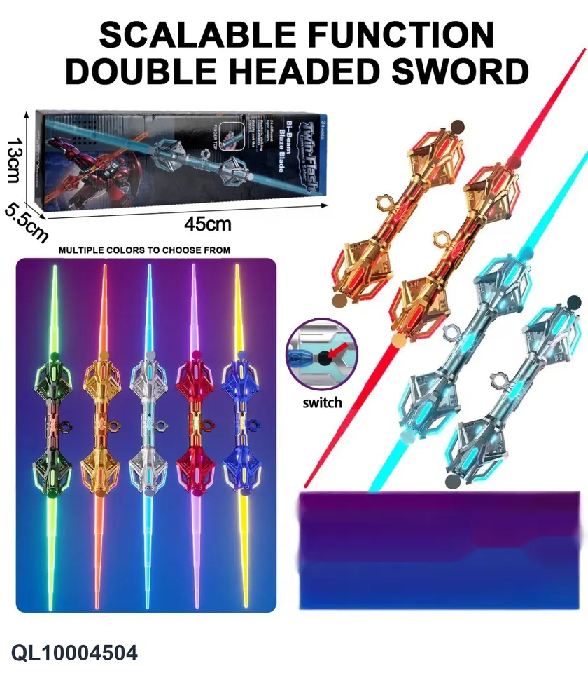 Double-Ended Stick (rechargeable model with built-in battery) Color Box wholesale from Qili Toys