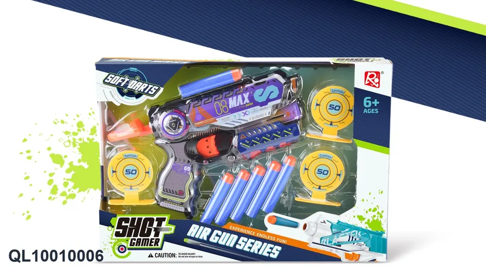 EVA Soft Bullet Gun Display Box wholesale from Qili Toys