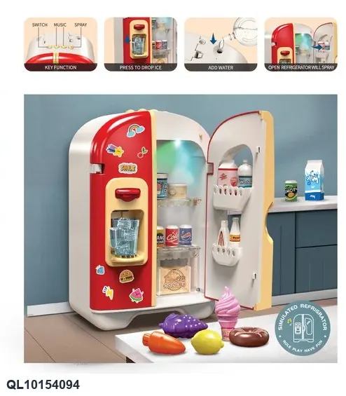 Educational Simulation Refrigerator (red) Window Box wholesale from Qili Toys