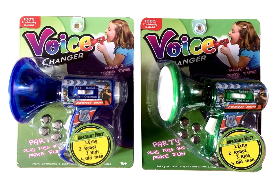 Firefighter Voice Changing Horn/Voice Changing Horn 2 Colors Mixed (battery included) Insert Board wholesale from Qili Toys