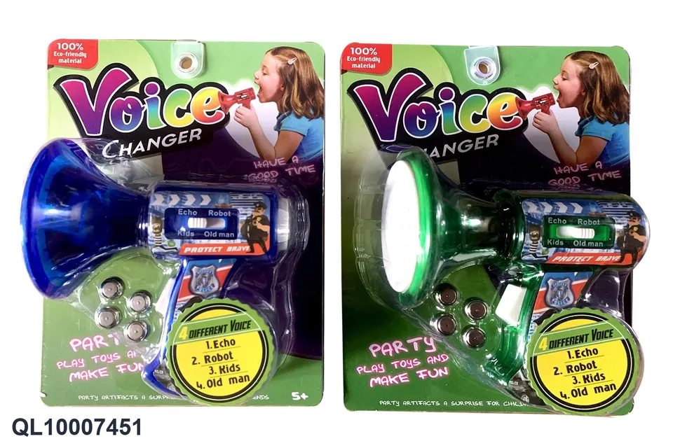 Firefighter Voice Changing Horn/Voice Changing Horn 2 Colors Mixed (battery included) Insert Board wholesale from Qili Toys