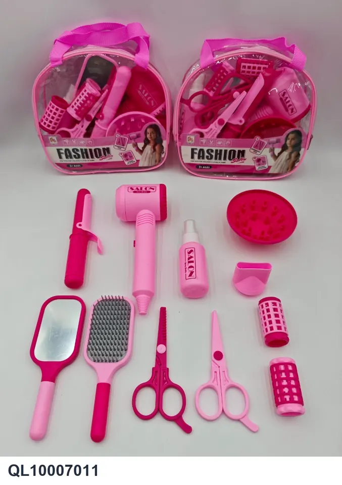 Hair Salon Play House Set PVC Zip Bag wholesale from Qili Toys