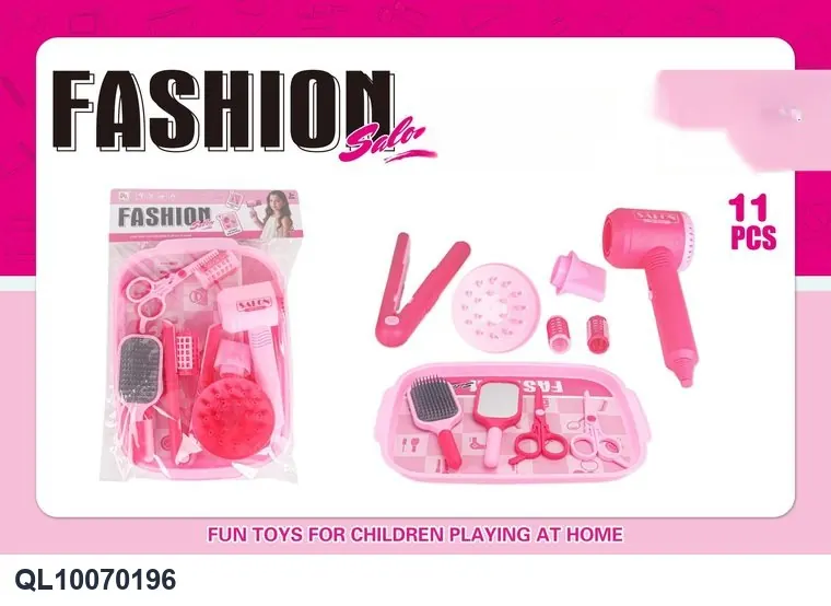 Hair Salon Play House Set (girls accessories play house toys) PVC Header Bag wholesale from Qili Toys