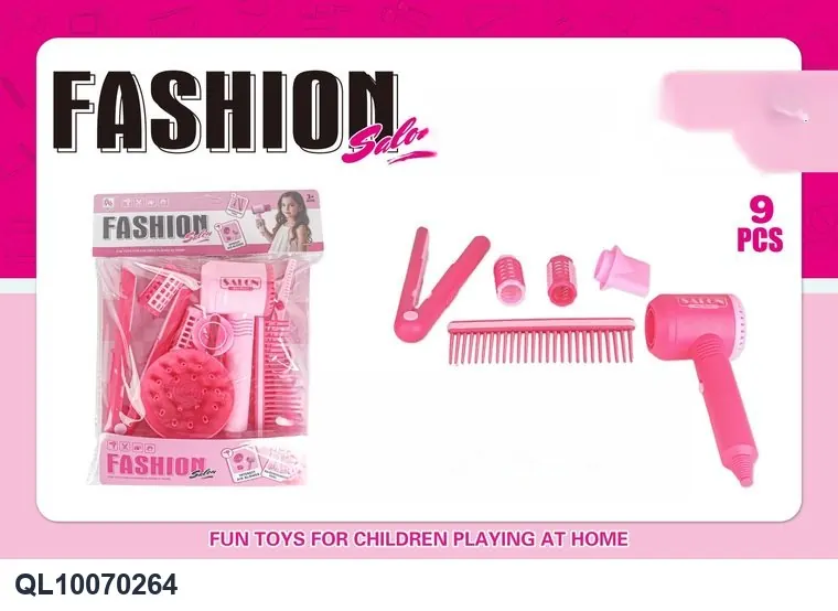 Hair Salon Play House Set (girls accessories play house toys) PVC Header Bag wholesale from Qili Toys