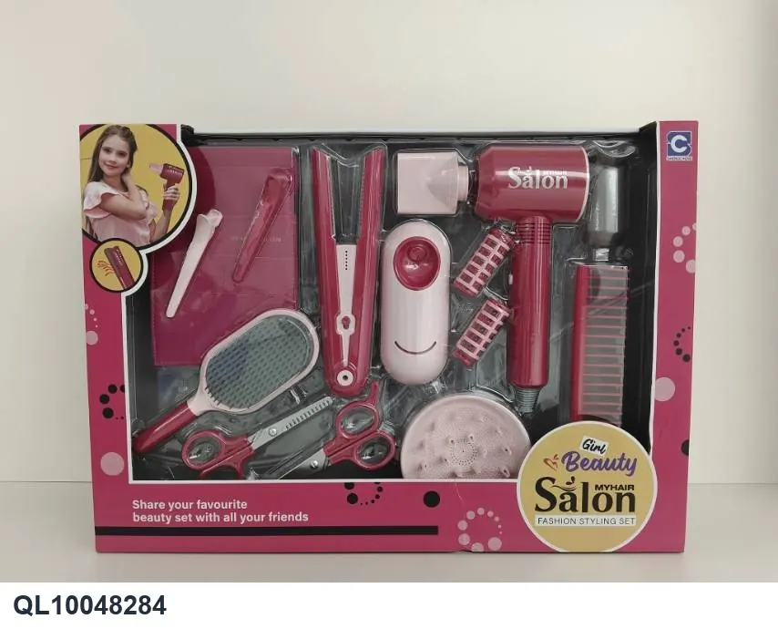 Hair Salon(15pcs) Display Box wholesale from Qili Toys