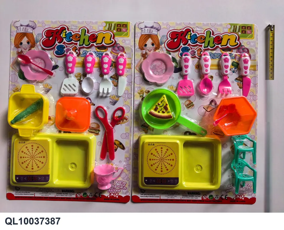 Hexagonal Bowl Scissors Two Types Assorted Set Blister Board wholesale from Qili Toys