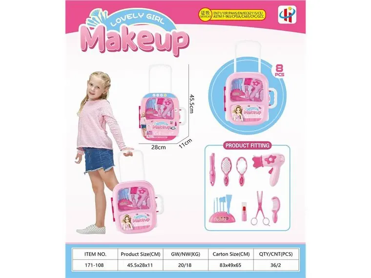 Jewelry Set For Girls, Princess-Themed Jewelry, Hair Styling And Pretend Play Jewelry, CPC Toys Wrap Card wholesale from Qili Toys