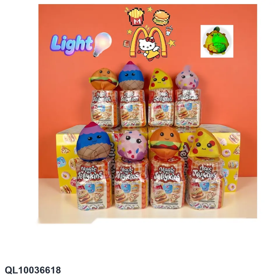 Magic Shaker Jar Light McDonald's Burger Ice Cream Pizza Donut Series Ready For Sale Color Box wholesale from Qili Toys