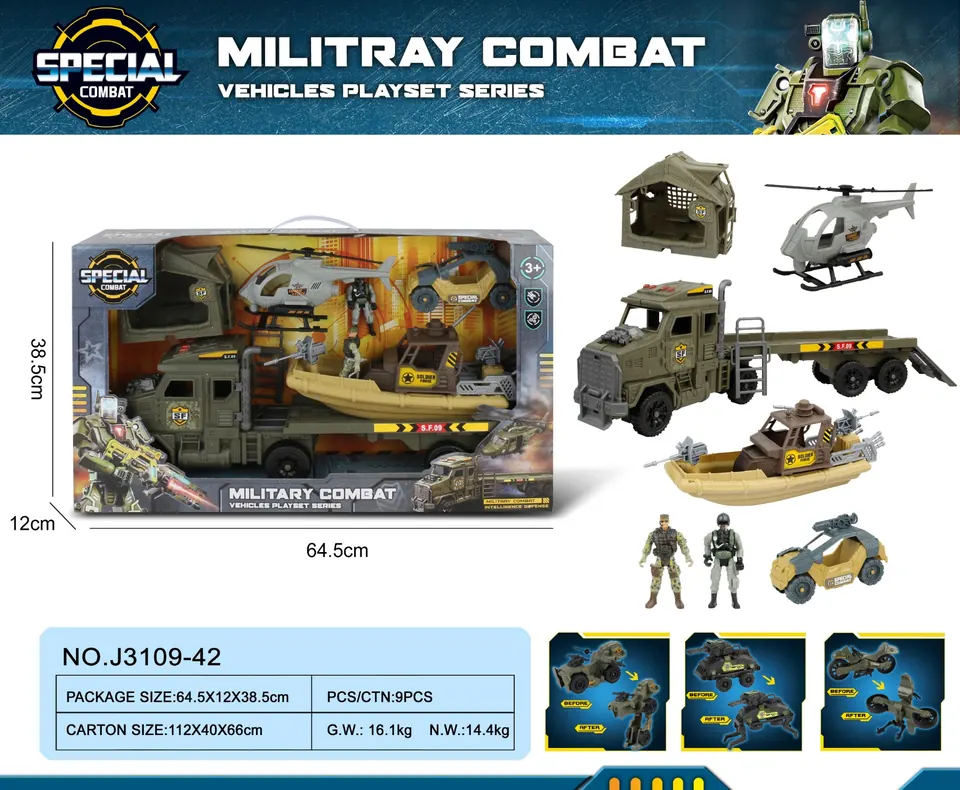 Military Combo Window Box wholesale from Qili Toys