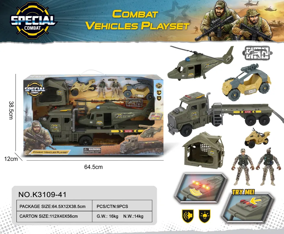 Military Combo Window Box wholesale from Qili Toys