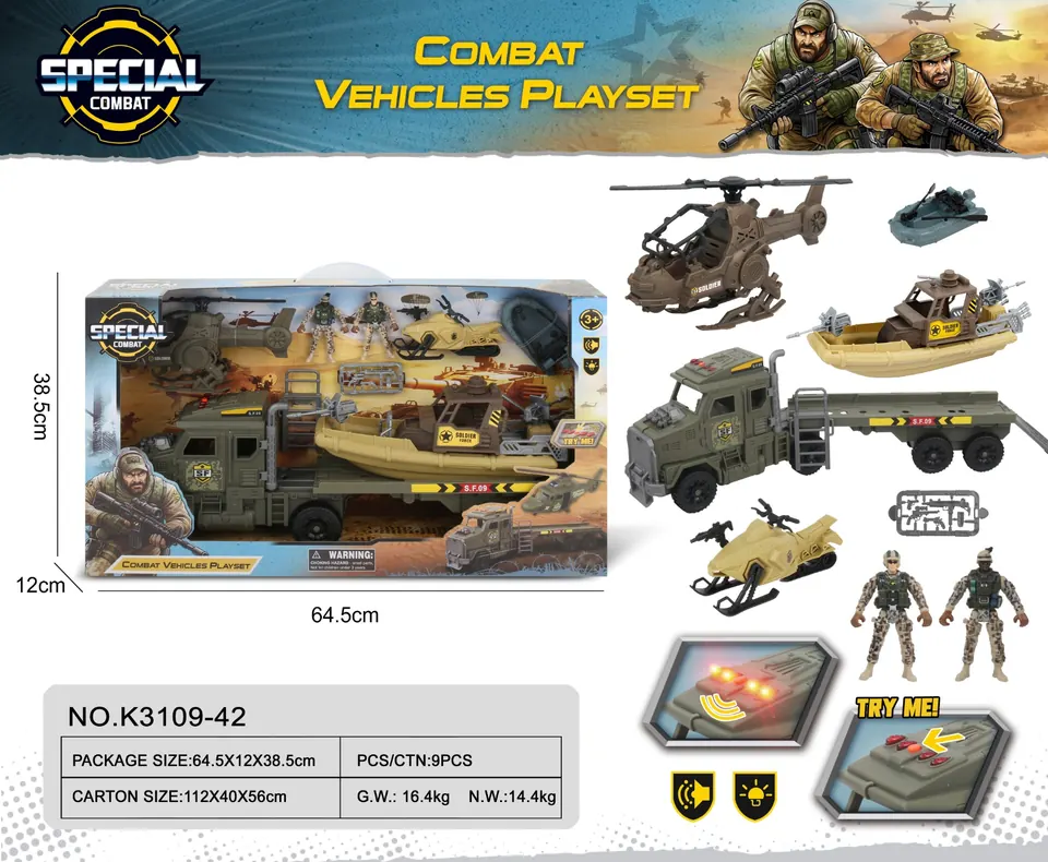 Military Combo Window Box wholesale from Qili Toys