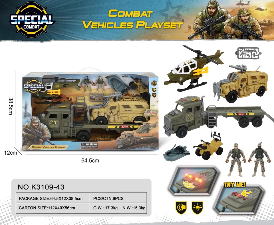 Military Combo Window Box wholesale from Qili Toys