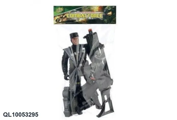Military Police + Gun PVC Header Bag wholesale from Qili Toys