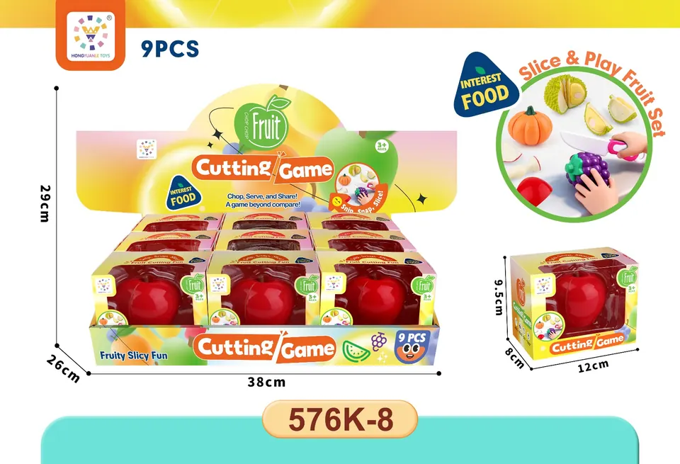 Peeled Apple Display Box (9pcs whole box price) Display Box wholesale from Qili Toys