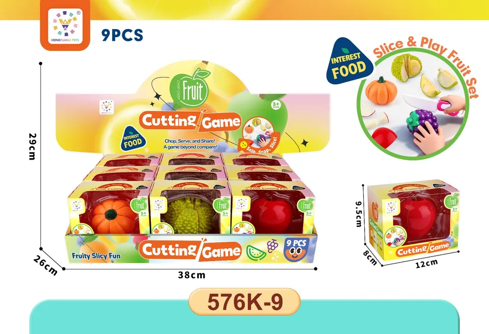 Peeled Fruit Mixed Display Box (9pcs whole box price) Display Box wholesale from Qili Toys