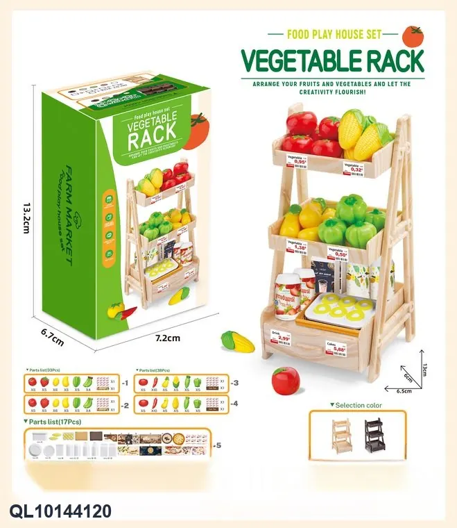 Play Flower Stand With Bread Accessories Sealed Box wholesale from Qili Toys