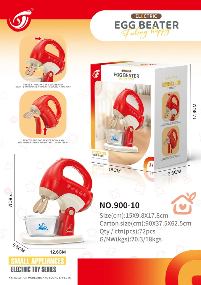 Playhouse Electric Egg Beater Sealed Box wholesale from Qili Toys