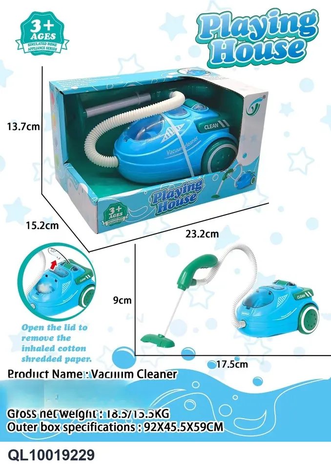 Playhouse Electric Vacuum Cleaner Display Box wholesale from Qili Toys