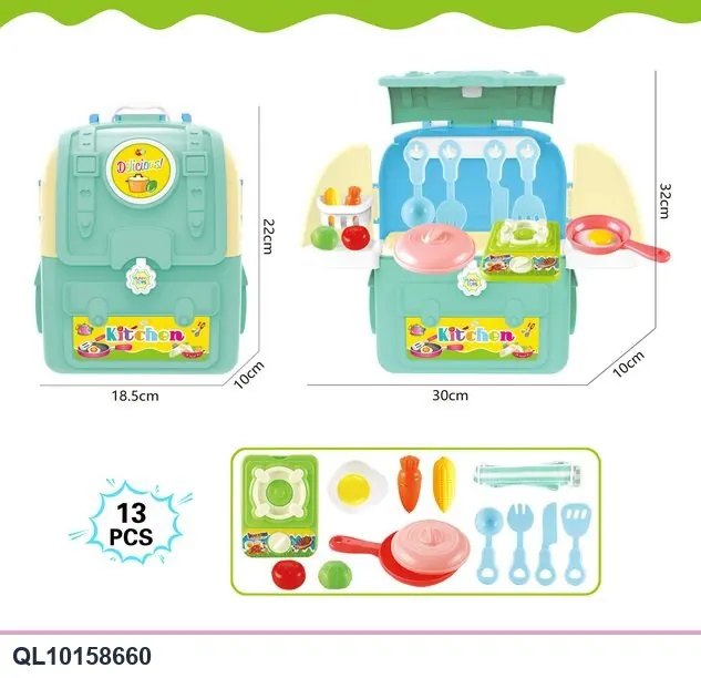 Playtime Backpack And Cutlery Set Shrink Film wholesale from Qili Toys