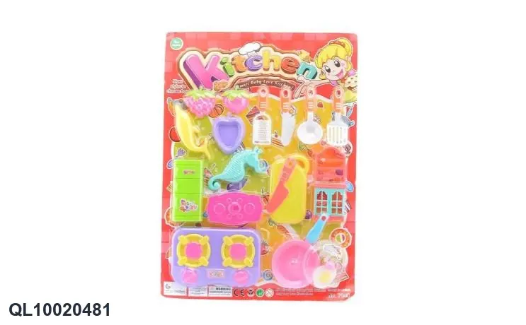 Pretend Play Tableware Set Blister Board wholesale from Qili Toys