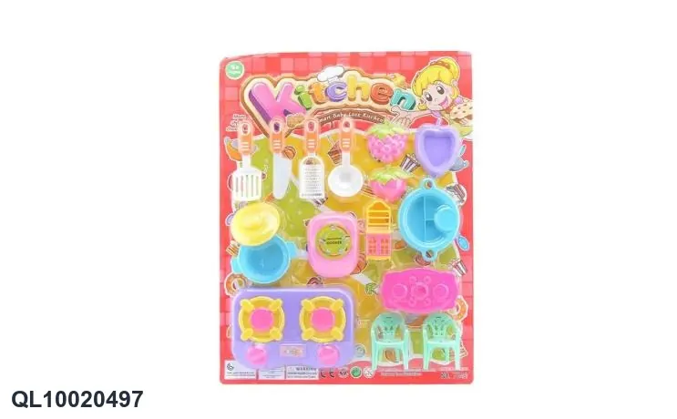 Pretend Play Tableware Set Blister Board wholesale from Qili Toys