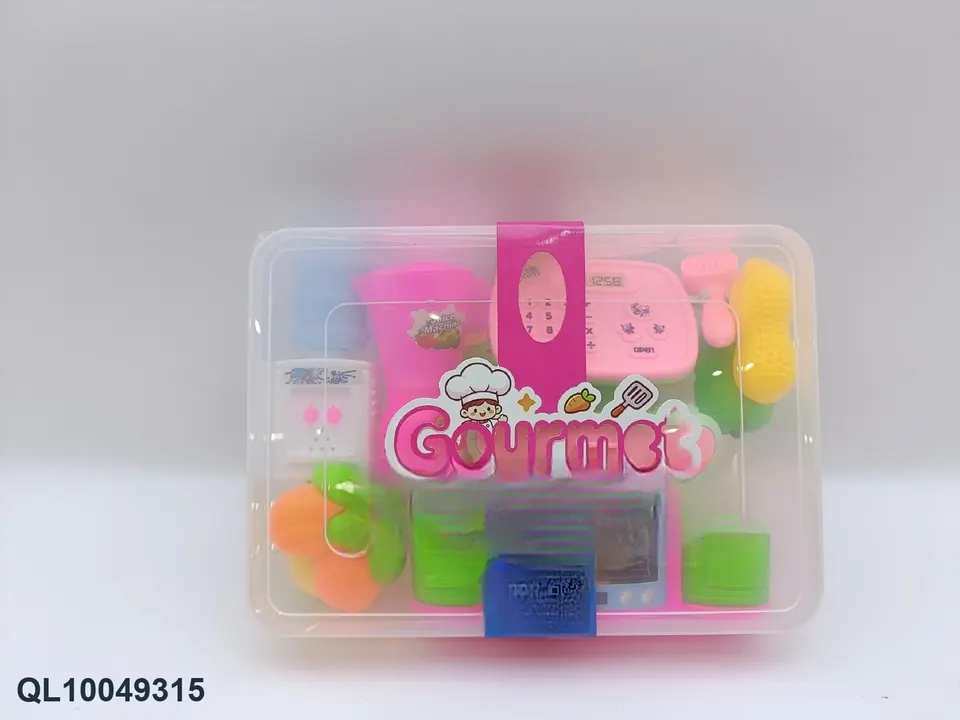 Pretend Play Tableware Set Storage Box wholesale from Qili Toys