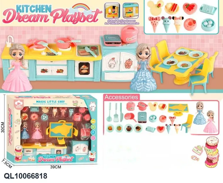 Pretend Play Tableware Set Window Box wholesale from Qili Toys