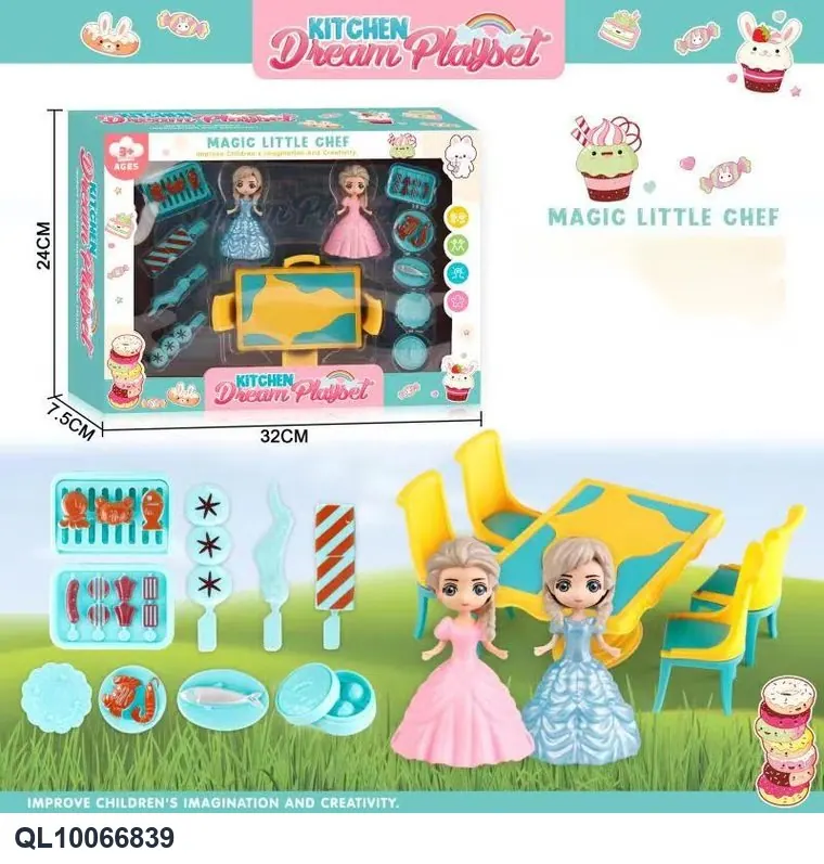 Pretend Play Tableware Set Window Box wholesale from Qili Toys