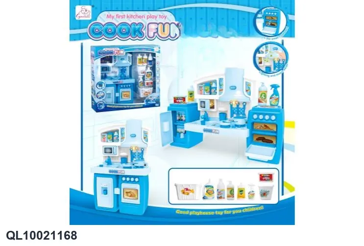 Sectional Cabinet Playset With Bathroom Fixtures, Blue Lights And Sound Window Box wholesale from Qili Toys