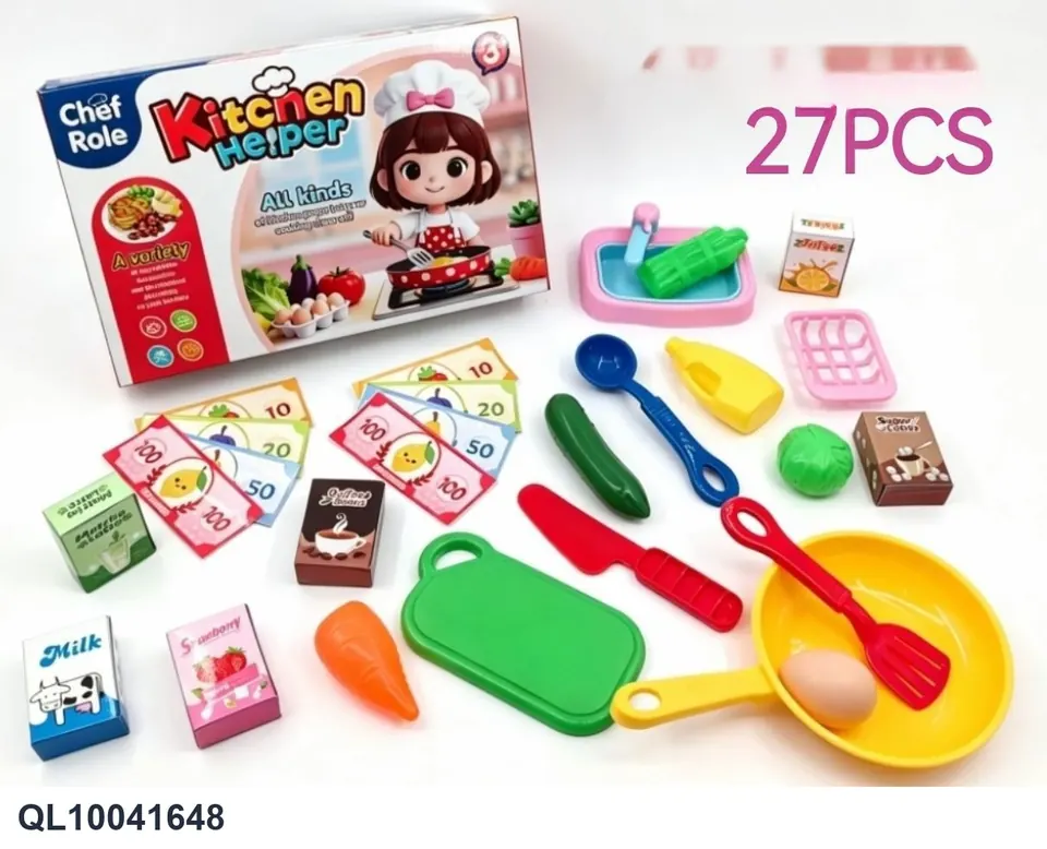Simulated Kitchen Shopping Set Color Box wholesale from Qili Toys