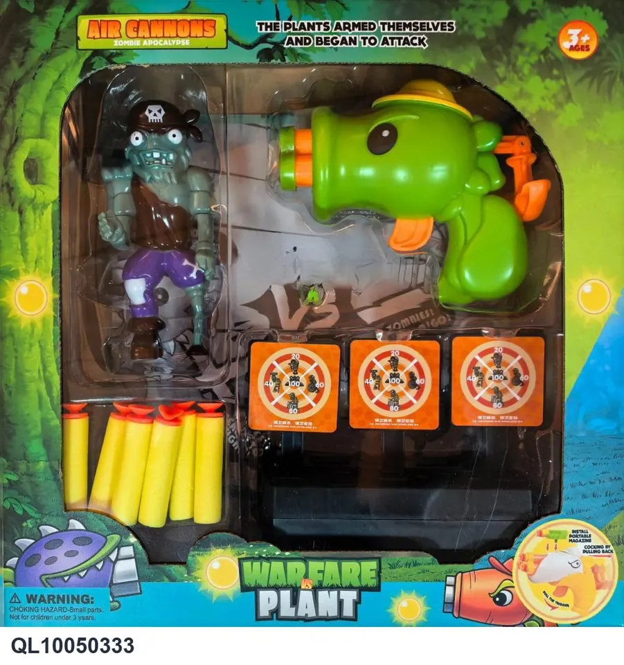 Small Pea Gun Banana Gun Target Set Color Box wholesale from Qili Toys
