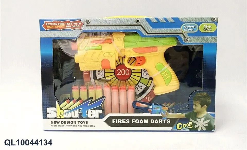 Solid Color Soft Bullet Gun Window Box wholesale from Qili Toys